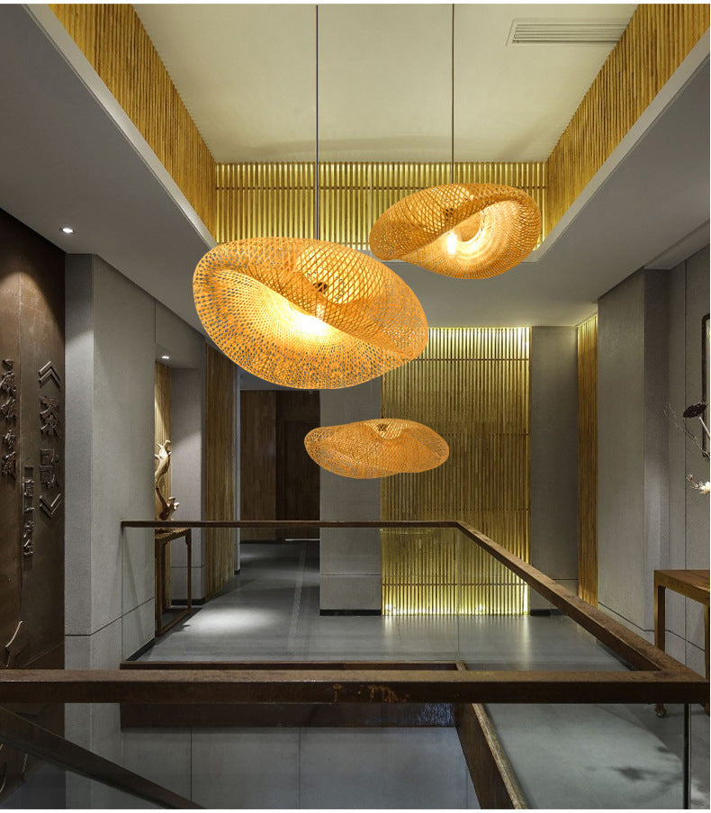 BambooLife Pendant - Handwoven Rattan Lampshade