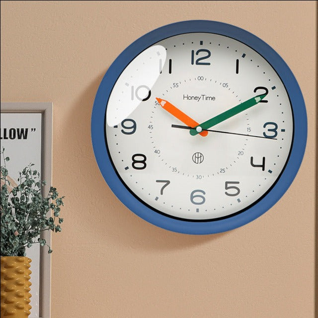 Silent Sweep Wall Clock - Quiet Kids' Room Clock