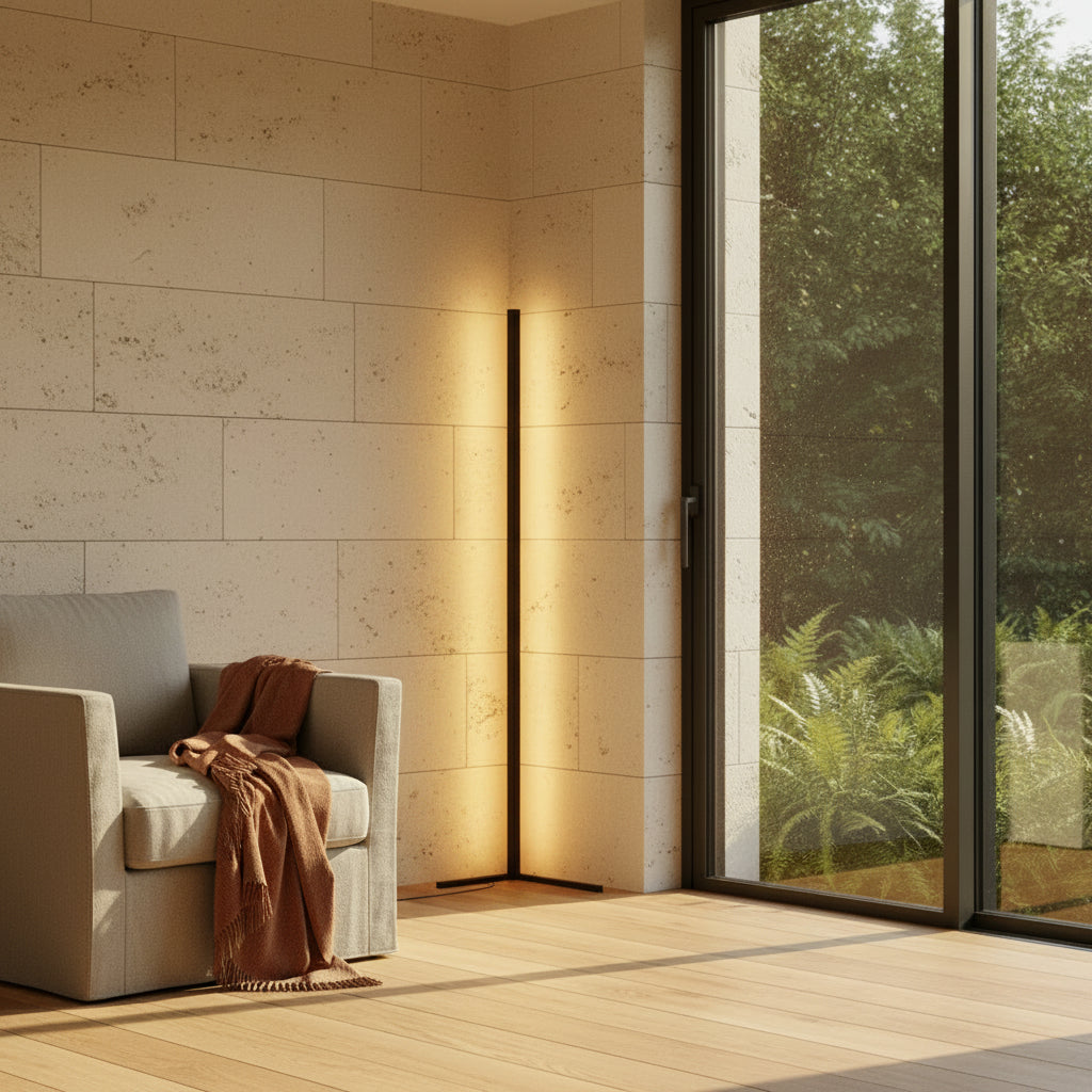 OCS Nordic | LED Floor Lamp with Remote Control & Adjustable Lighting | Minimalist Design for Cozy Ambiance 1