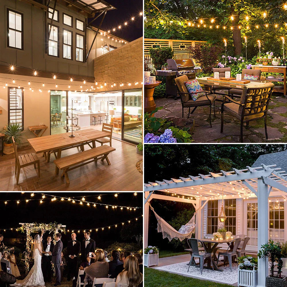 LumiGlow LED Outdoor String Lights