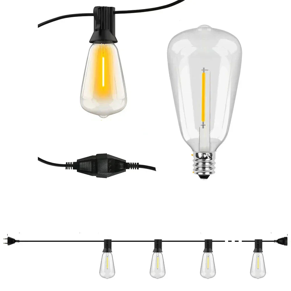 LumiGlow LED Outdoor String Lights