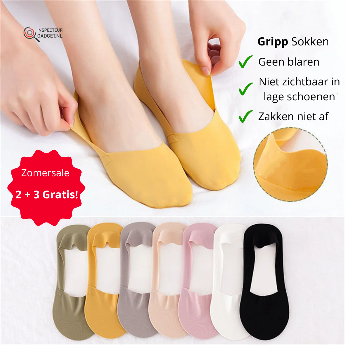 Gripp Socks - Non-Slip Grip Socks (Multipack)