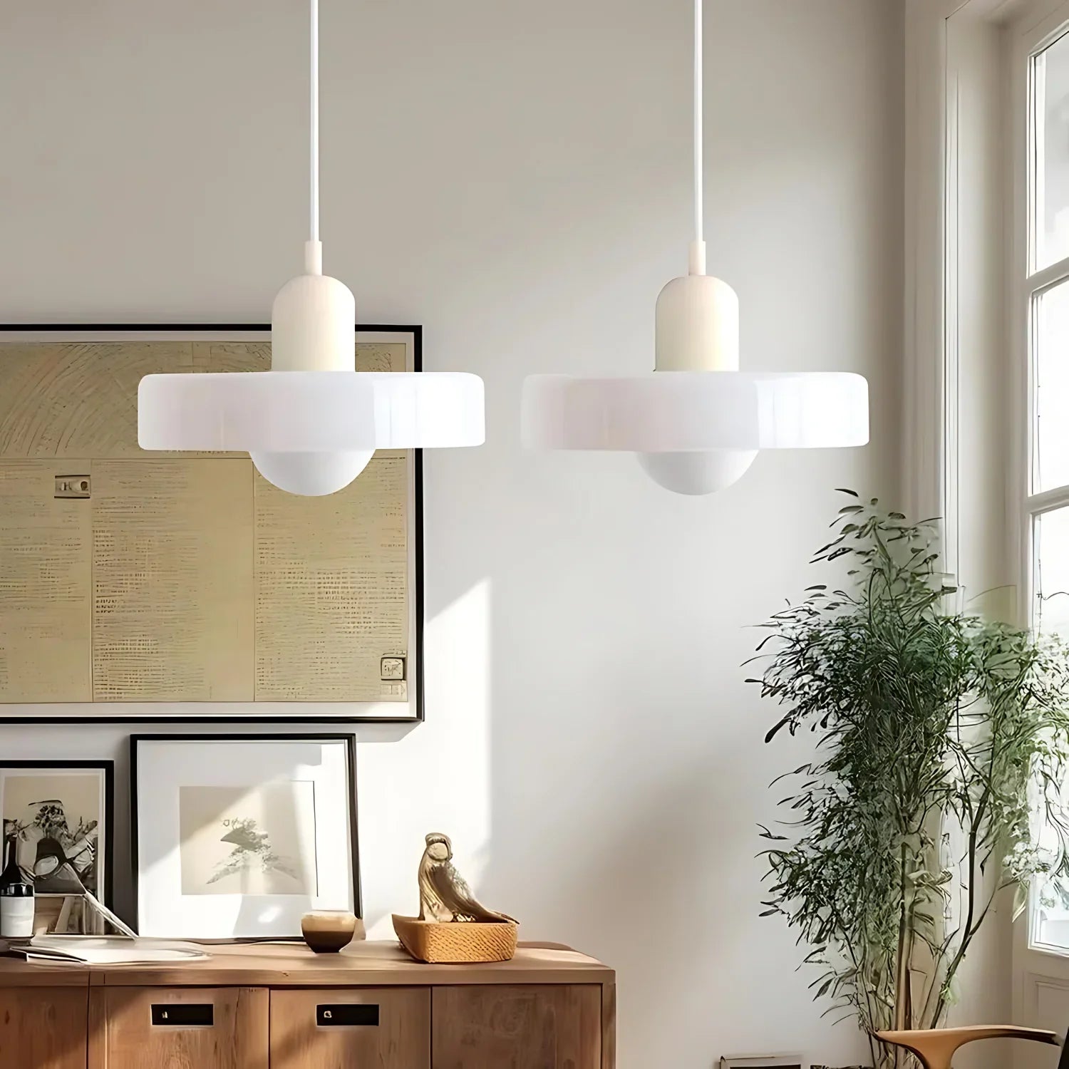 Celeste Pendant Lamp - Metal & Glass Elegance