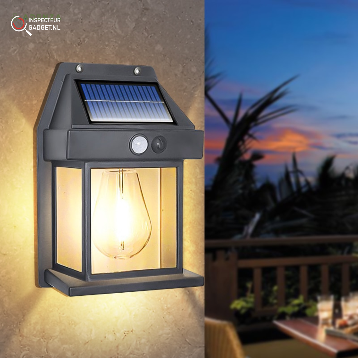 Solar Wall Spotlights - Outdoor Garden LED Lights