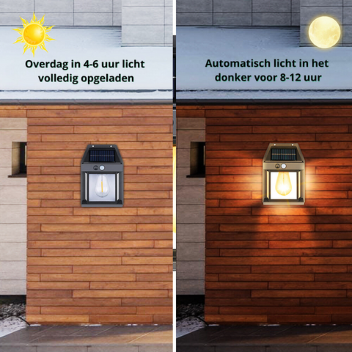 Solar Wall Spotlights - Outdoor Garden LED Lights