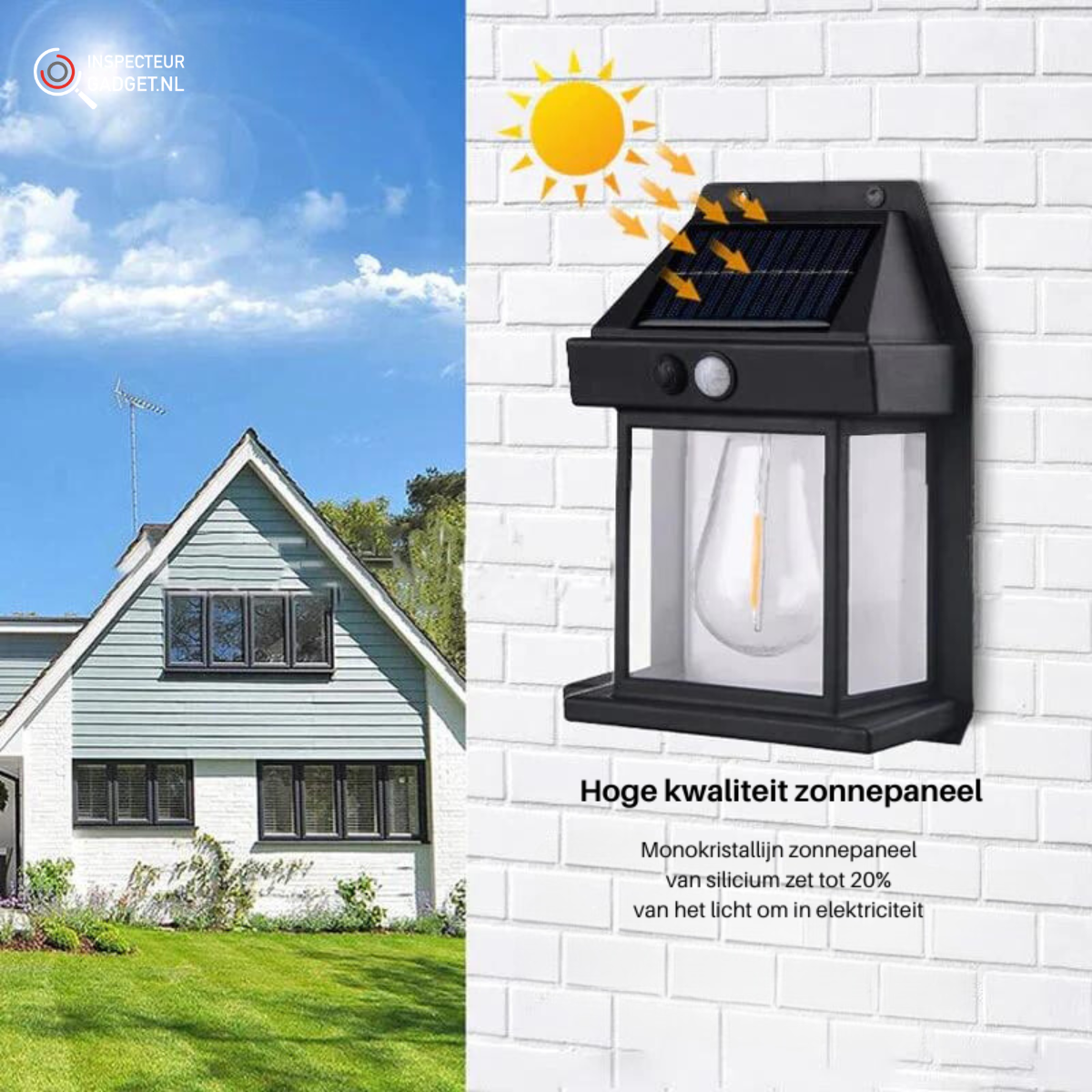 Solar Wall Spotlights - Outdoor Garden LED Lights