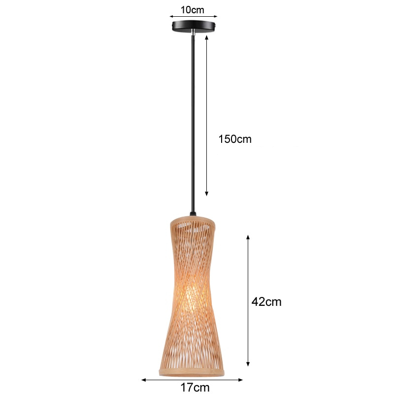 BambooLife Pendant - Handwoven Rattan Lampshade