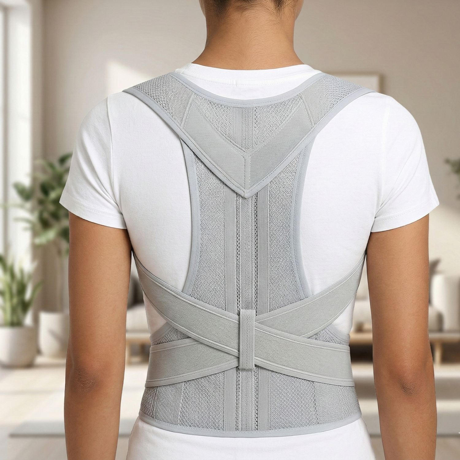 Orthopedic Back Support Brace - Adjustable Back Posture Corrector for Enhanced Comfort and Alignment 1