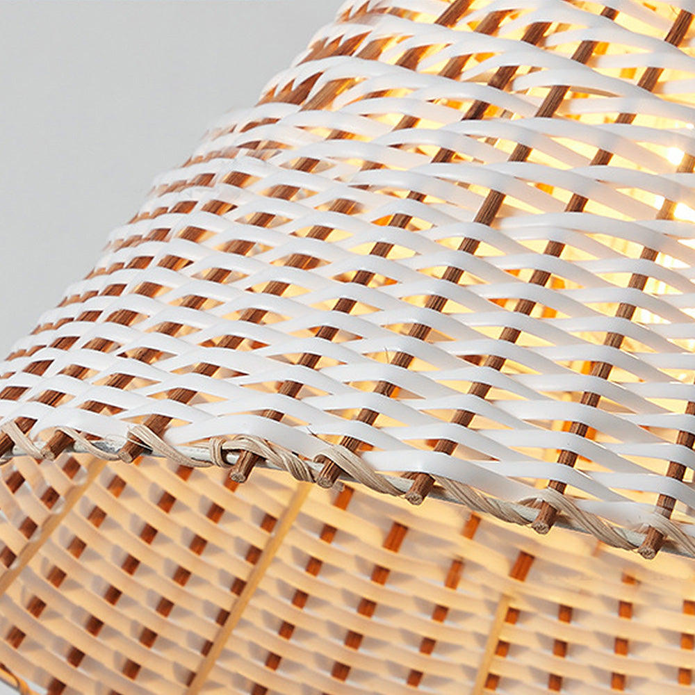 Boho Pendant Lamp - Handmade Rattan Ceiling Light