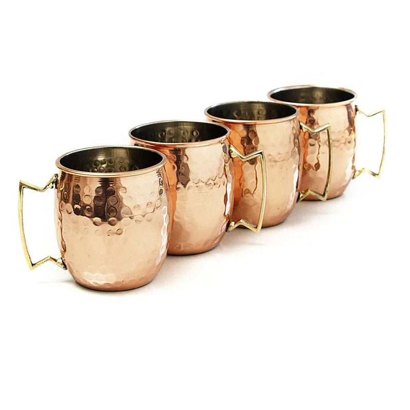 ChillCopper - Hammered Copper Mug Set