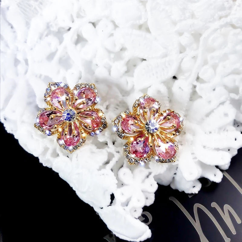 Jasmin - Rainbow Zirconia Earrings for Women