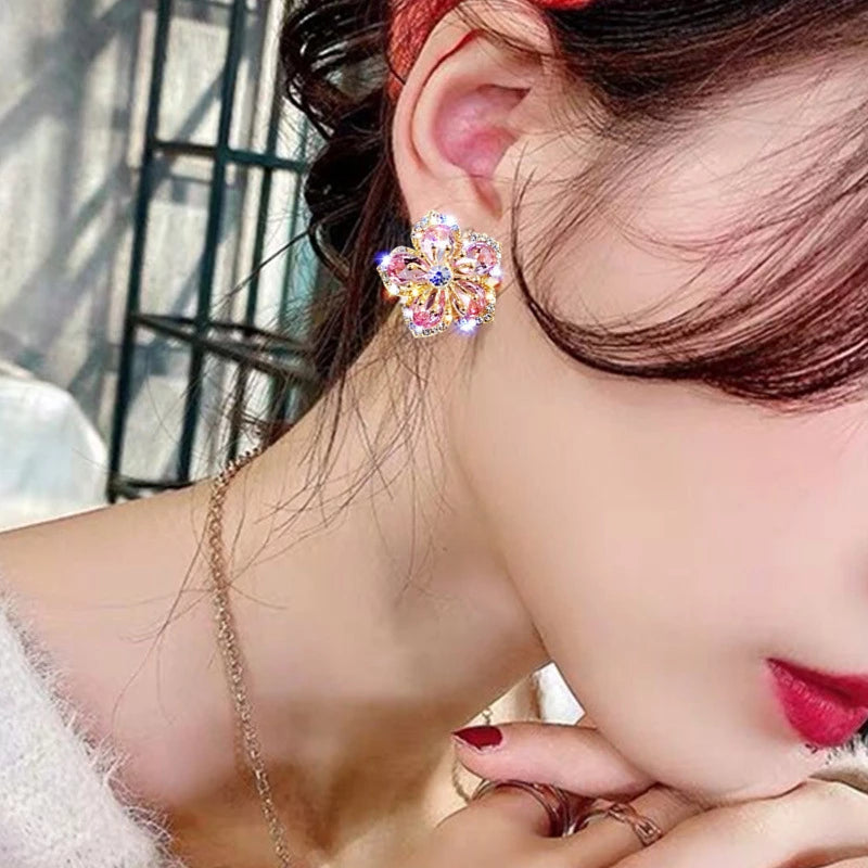 Jasmin - Rainbow Zirconia Earrings for Women