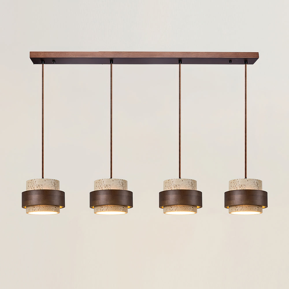 Perra | Travertine Pendant Lamp with Adjustable Cable | Unique Design for Ambient Lighting 11
