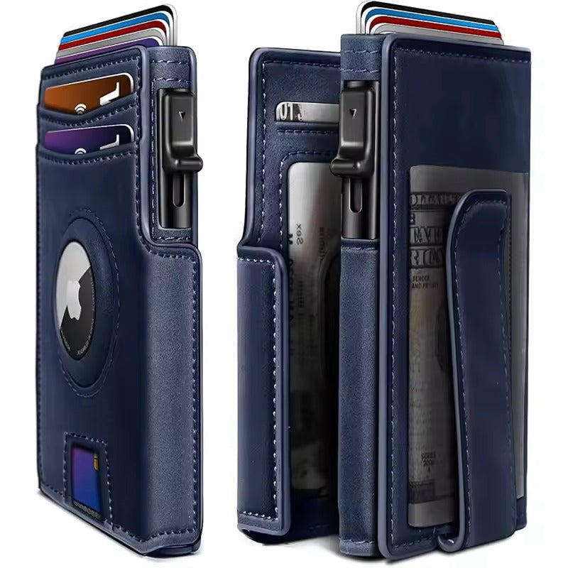 Premium Leather Wallet | Pop-Up RFID Wallet with Magnetic Closure | Quick Access for Enhanced Security 3