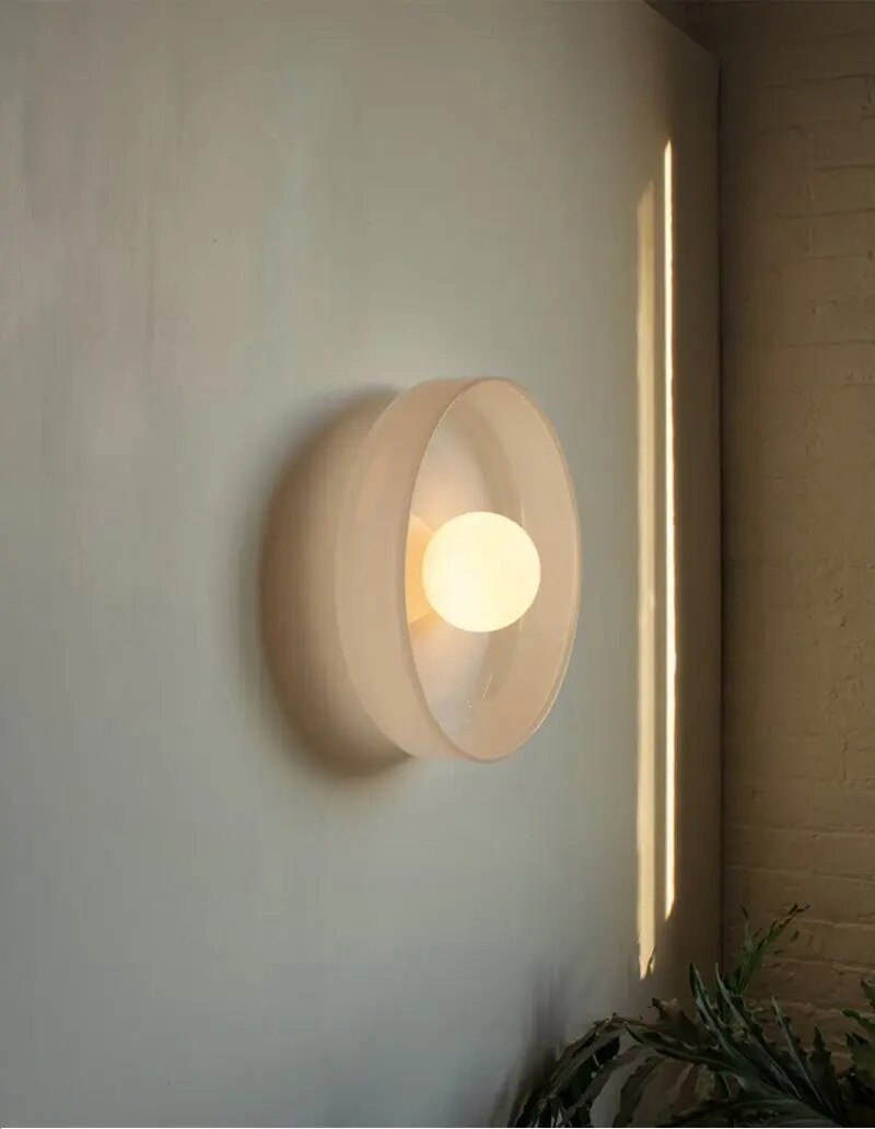 GlassGlow Table Lamp - Nordic Glass Accent Light