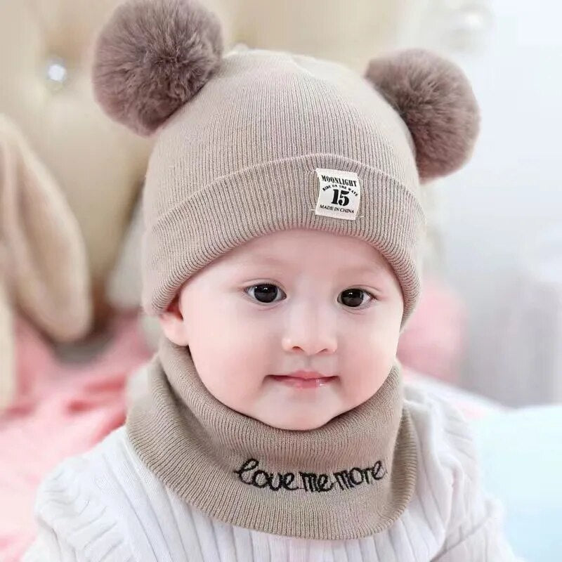 CozySnow Trendy Kids Beanie with Pompom