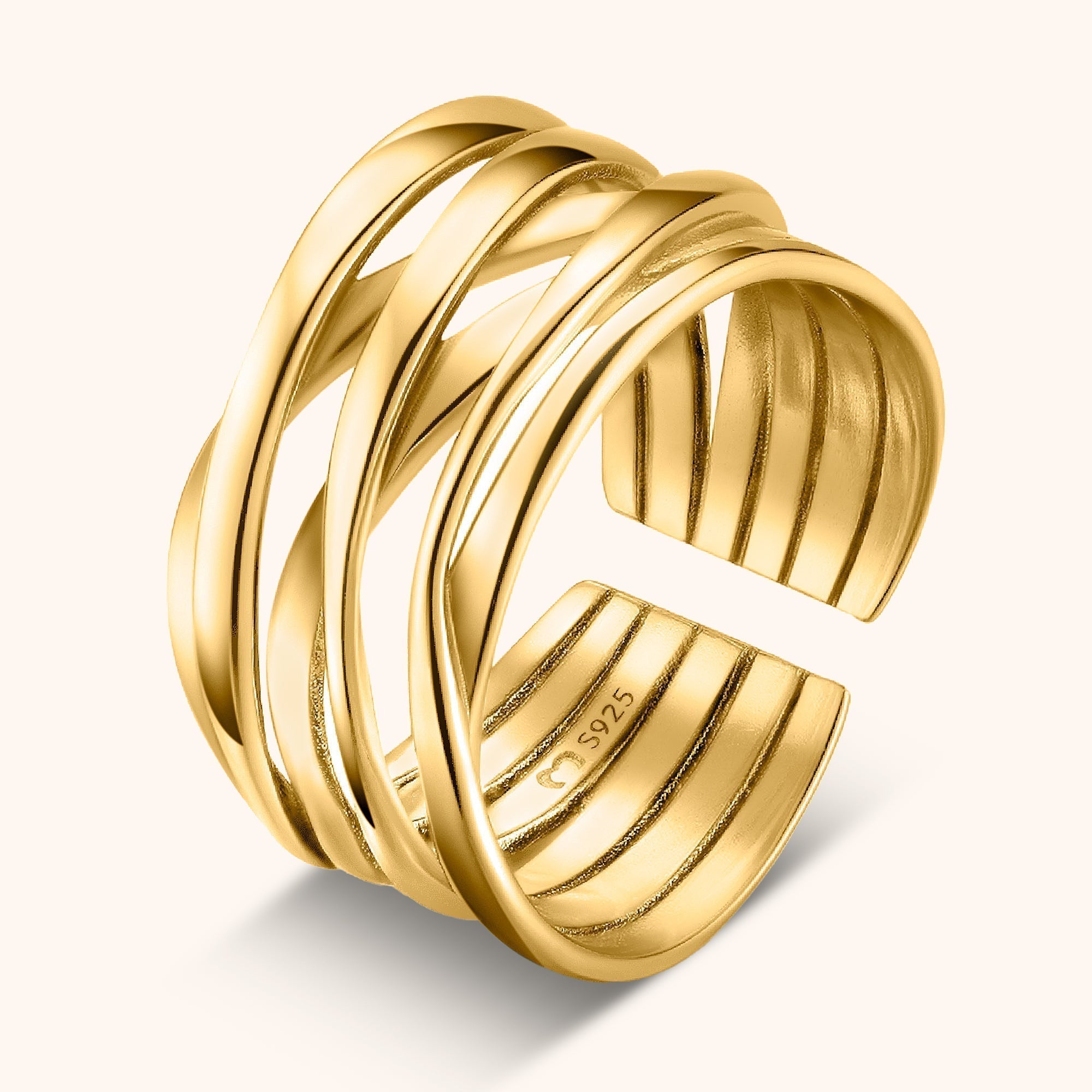 Nora Branch Ring — Adjustable