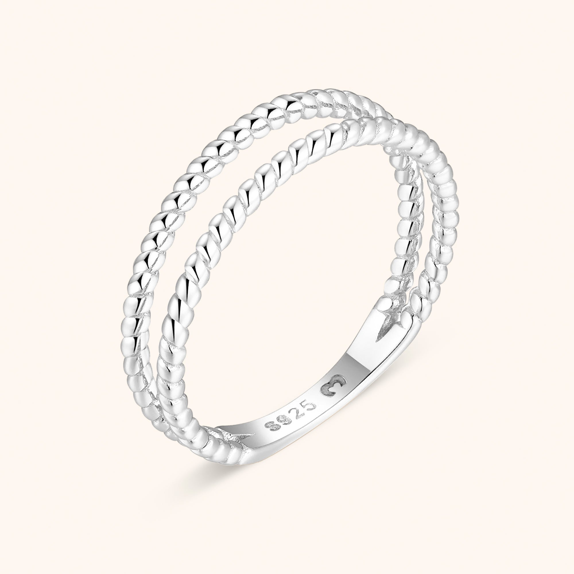 Lina - Braided Double Ring for Women