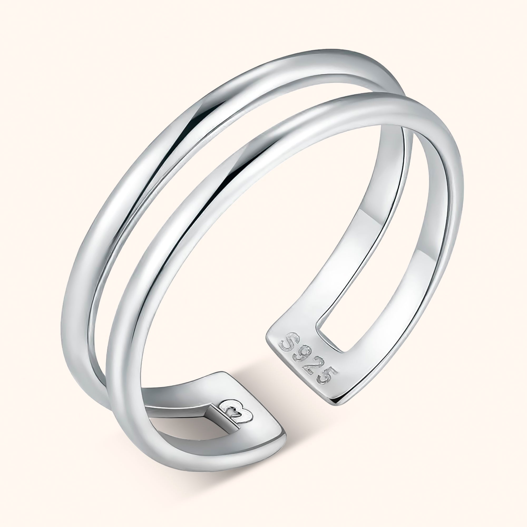 Amaya - Double Line Open Ring for Women