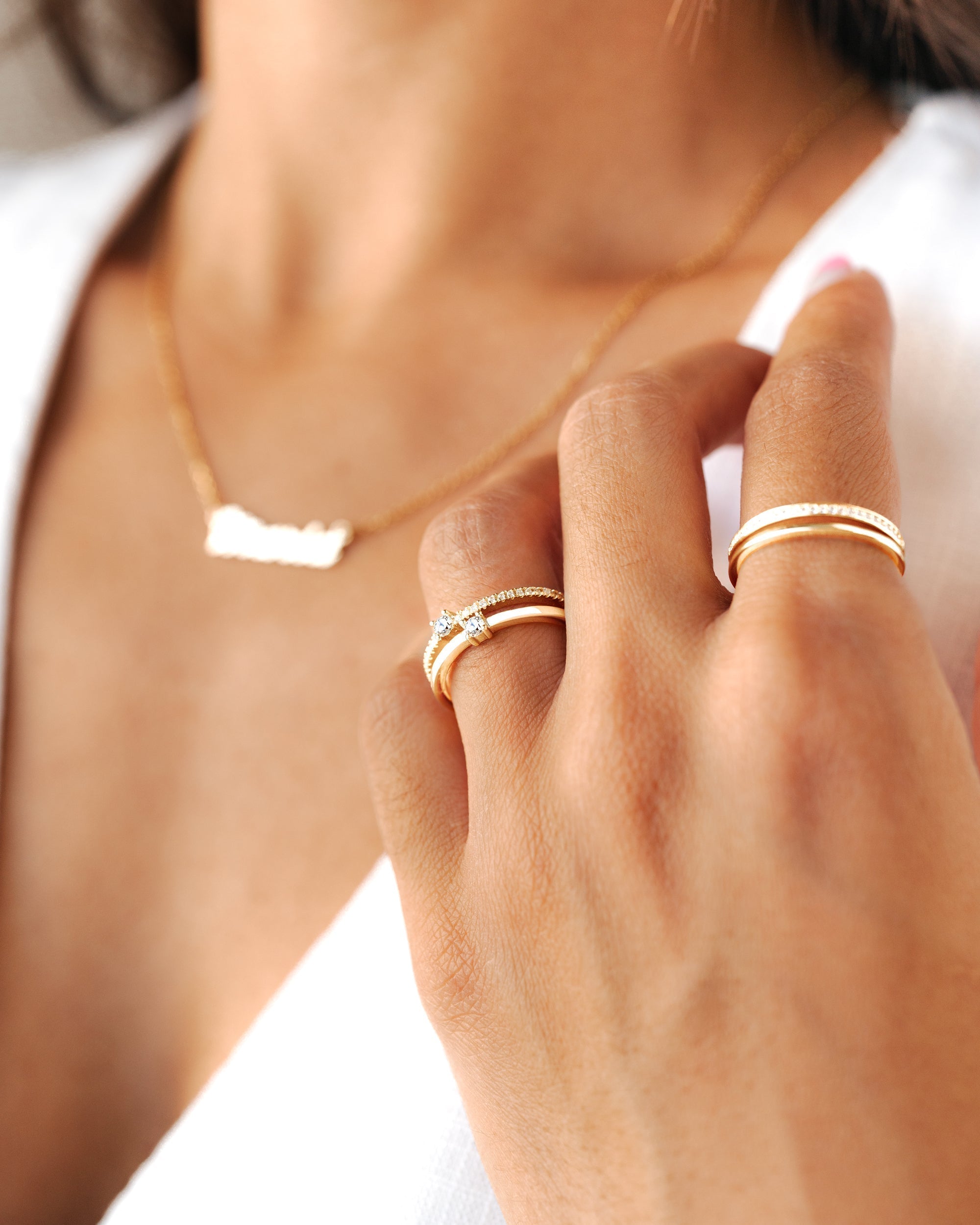 Sienna - Double Zirconia Ring for Women