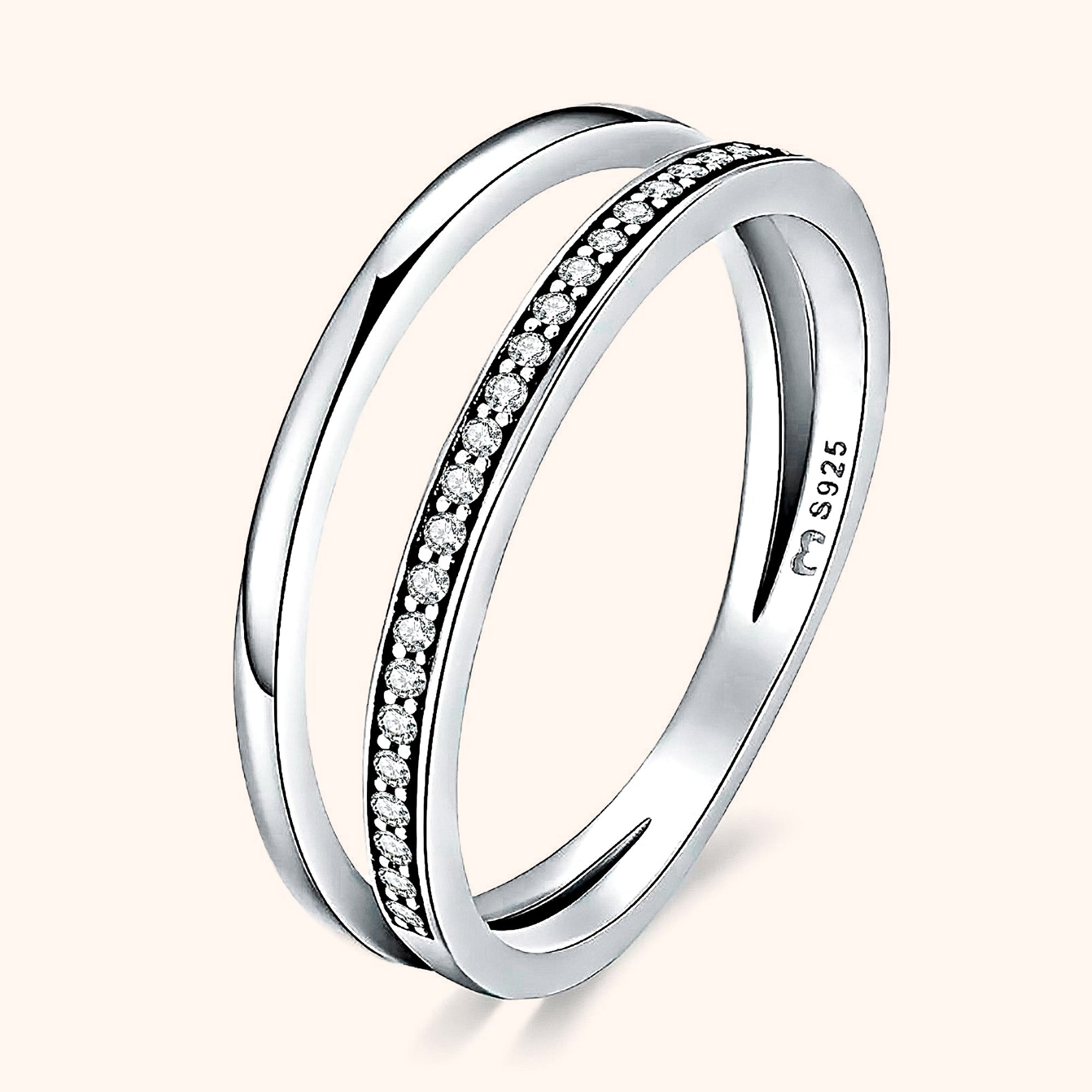 Sienna - Double Zirconia Ring for Women