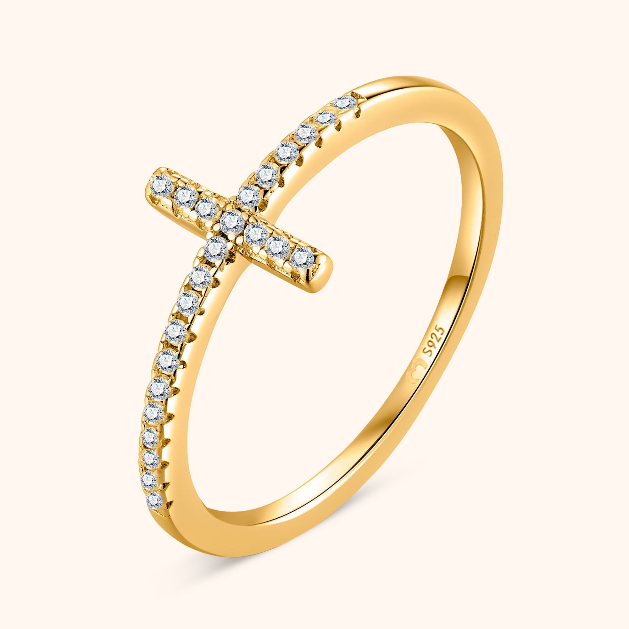 Faith - Zirconia Cross Ring for Women