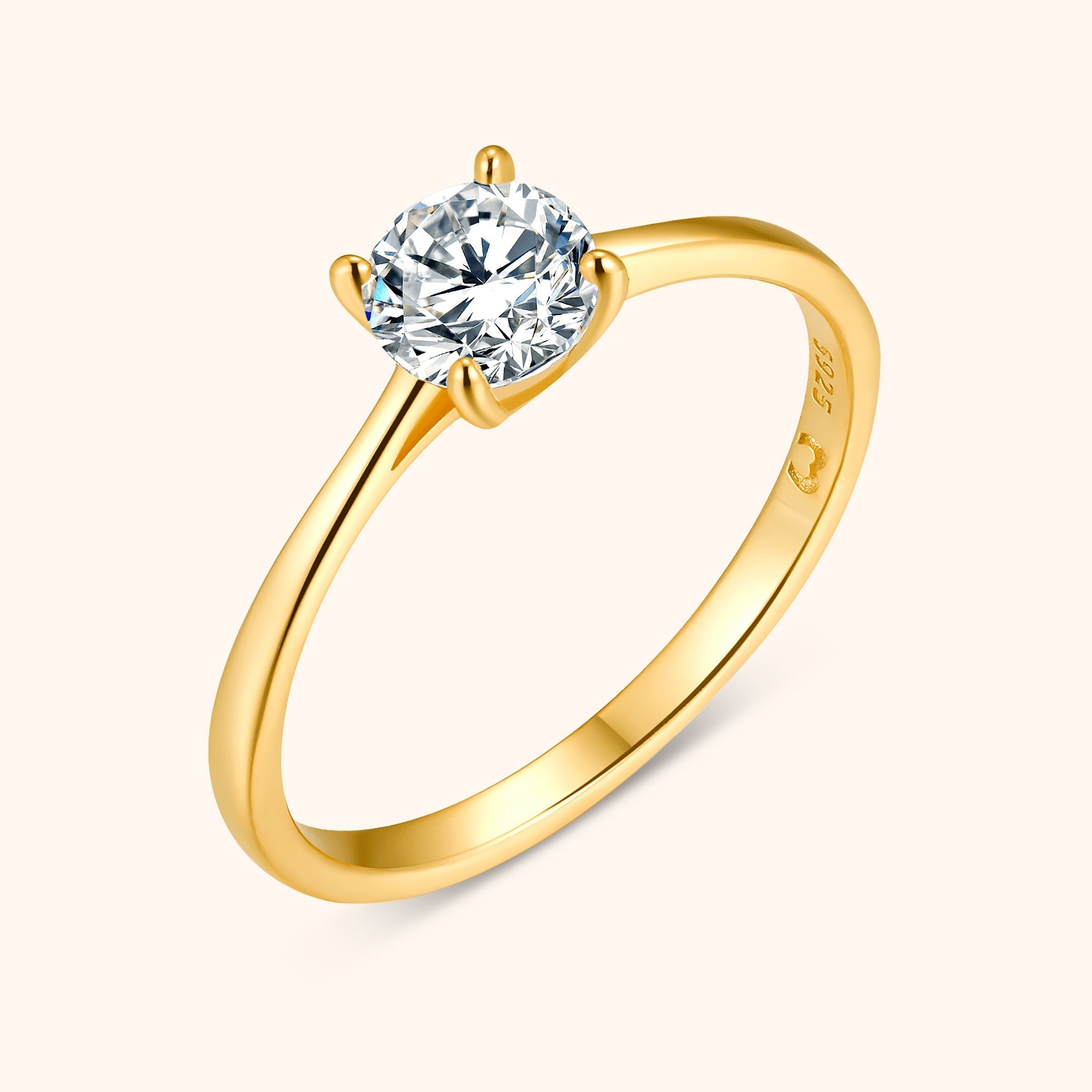 Elena - Solitaire Zirconia Ring for Women