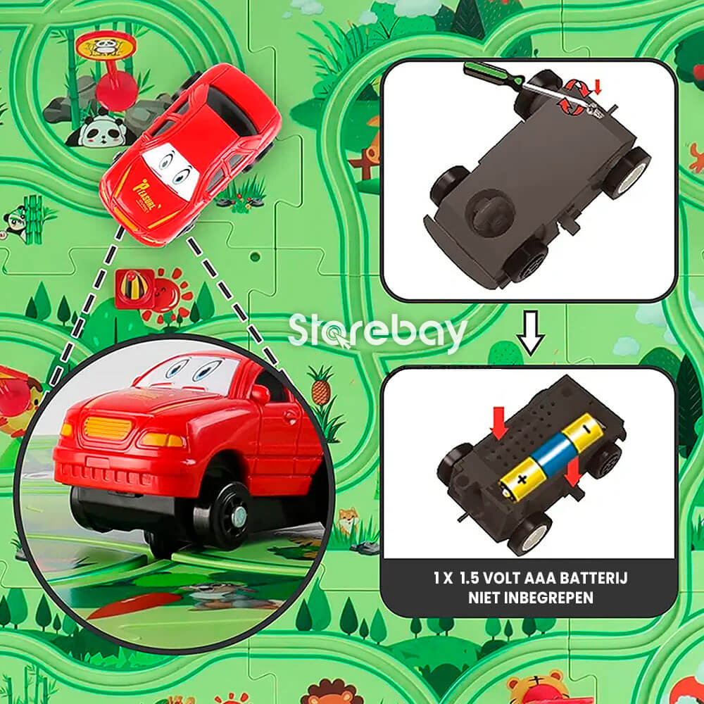 CreativeTrack Puzzle - Build-Your-Own Race Track Toy for Kids