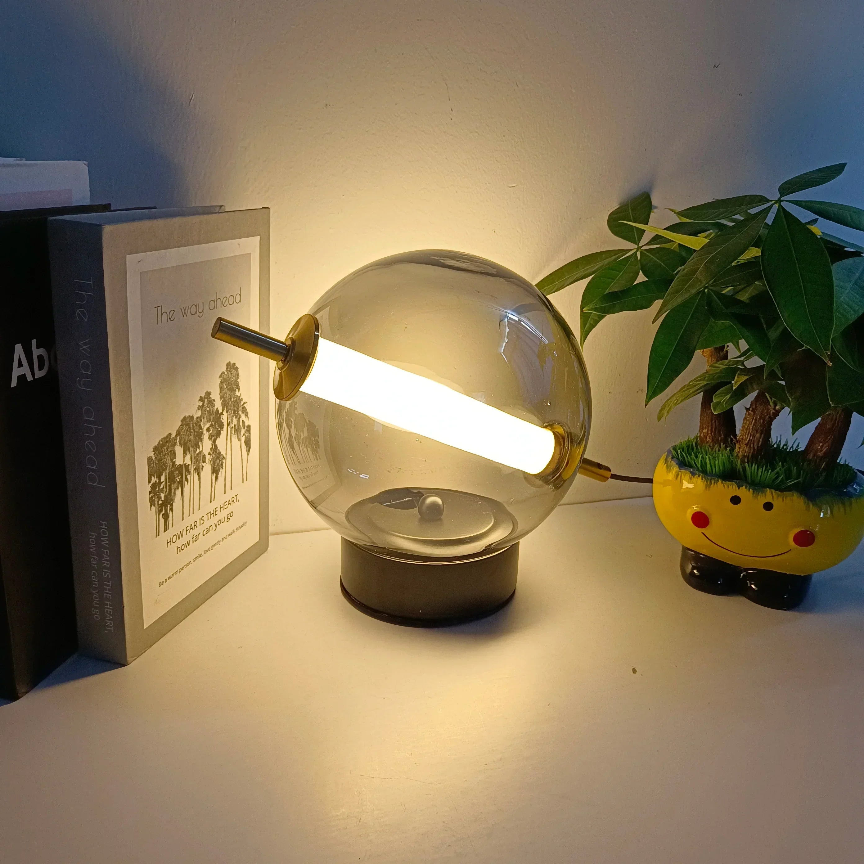 RadiantRevival Retro Glass Table Lamp - Warm Glow