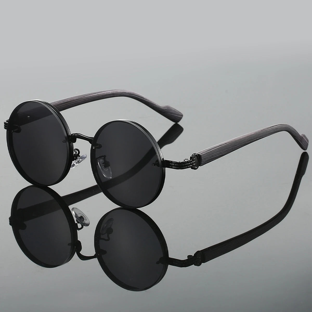 Retro Circular Sunglasses - Stylish Vintage Gradient Lenses with UV Protection 1