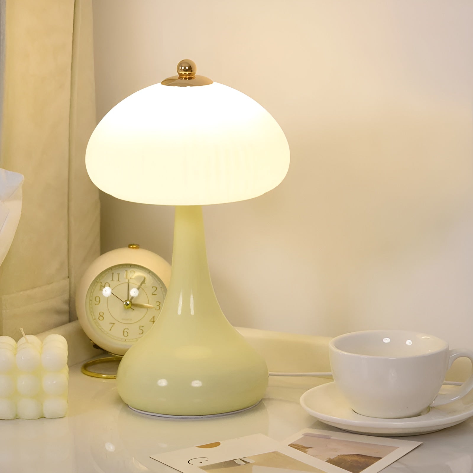 Luxe Mushroom Table Lamp - Dimmable LED Accent Light