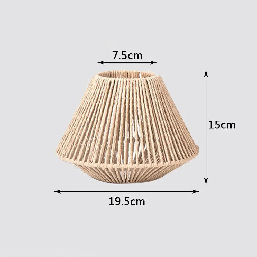 Rattan Geometric Pendant Lamp - Woven Rattan Hanging Light
