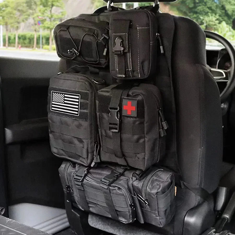 TactiGear - Hanging Car Organizer with 6 Compartments