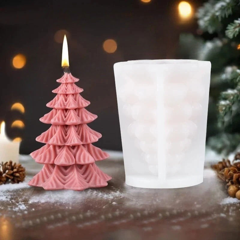 3D Candle Mold - Festive Silicone Candle Mould Set