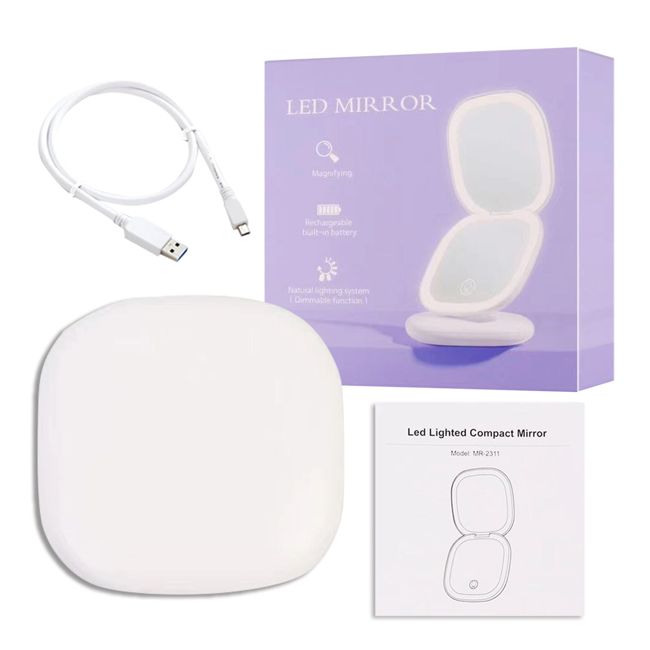 GlowMirror - LED Lighted Beauty Mirror