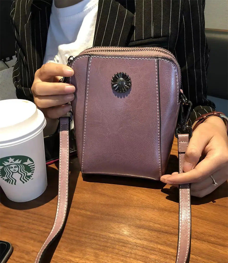 LeatherVibe - Leather Crossbody Bag for Women