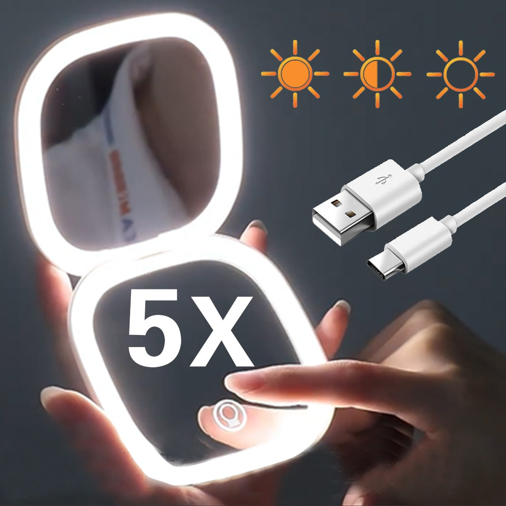 GlowMirror - LED Lighted Beauty Mirror