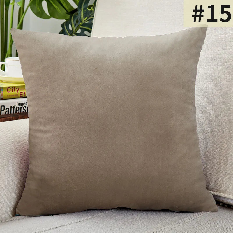Velvet Elegance Cushion Cover - Luxe Solid Velvet