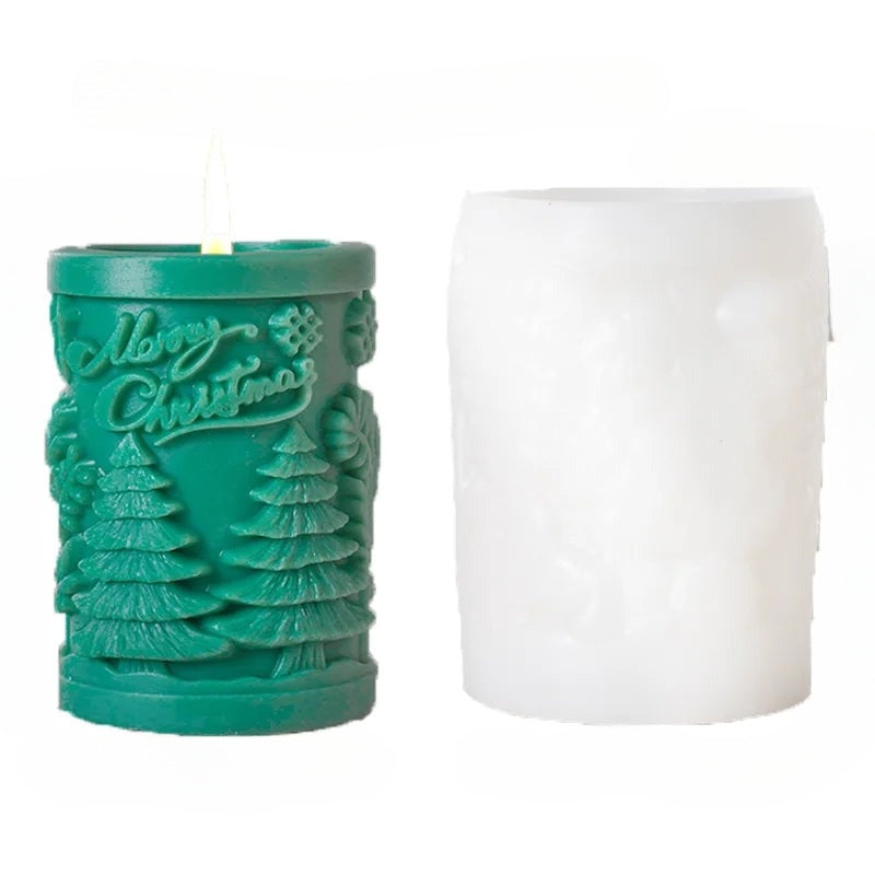 3D Candle Mold - Festive Silicone Candle Mould Set