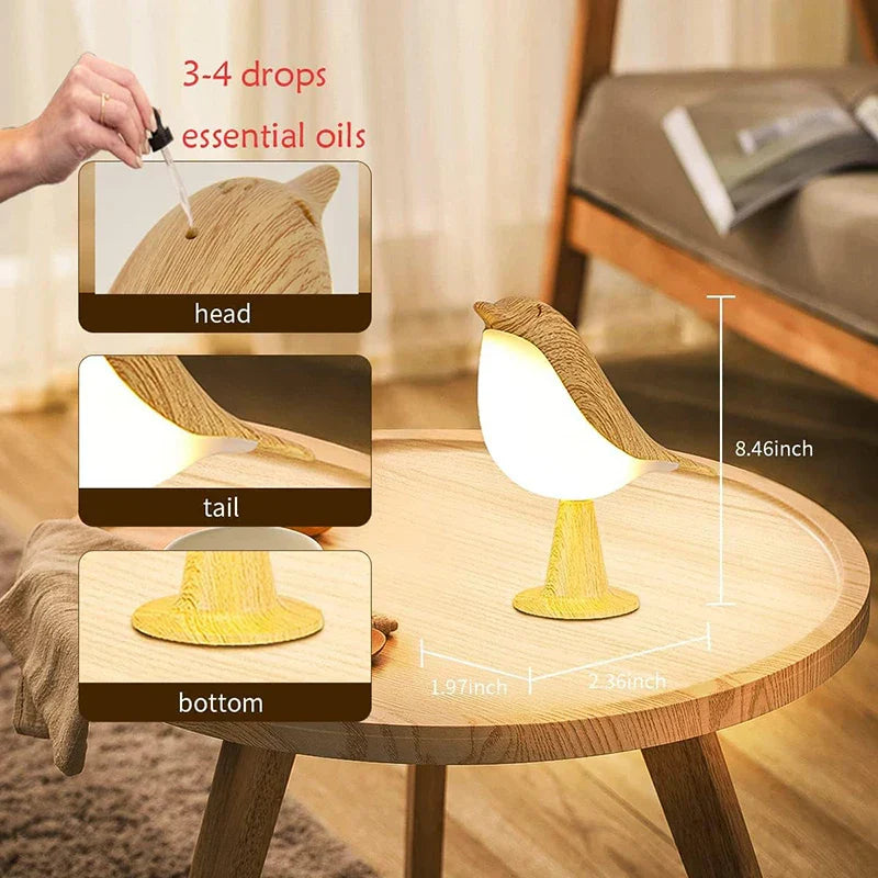 Bird Night Lamp - Touch-Control Color Night Light