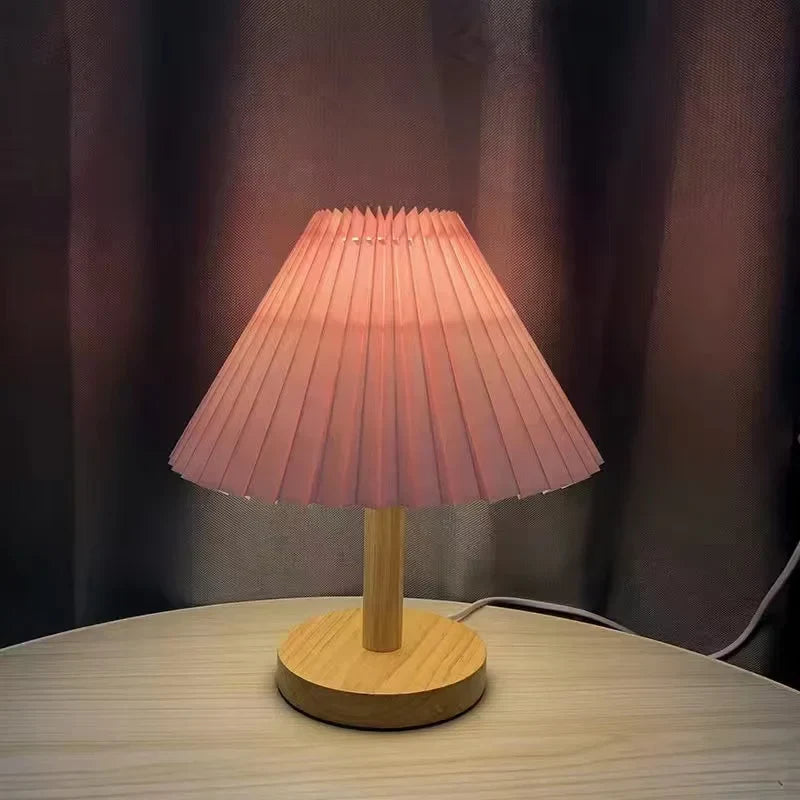 Foldable Pleat Table Lamp - DIY Warm LED Accent Light