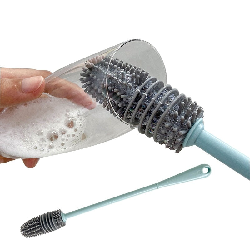BrushMaster - Silicone Cleaning Brush for Bottles and Glasses