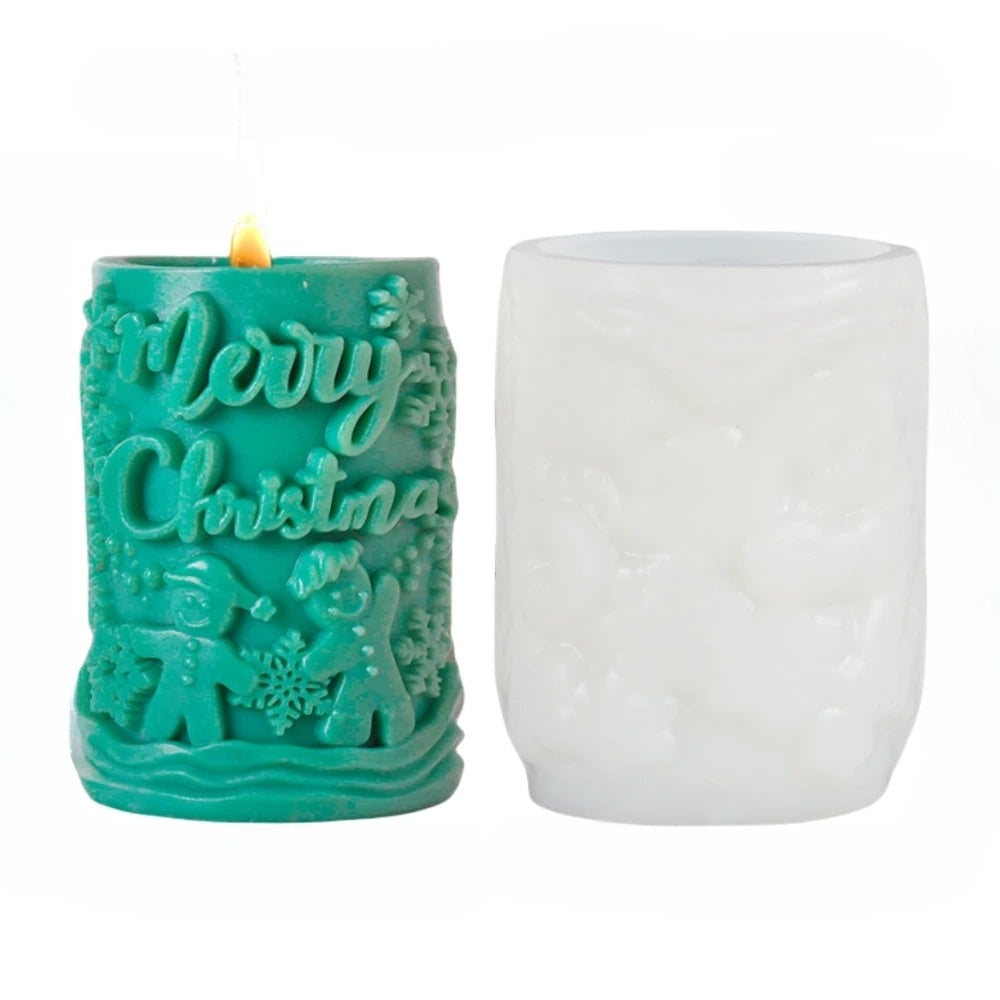 3D Candle Mold - Festive Silicone Candle Mould Set