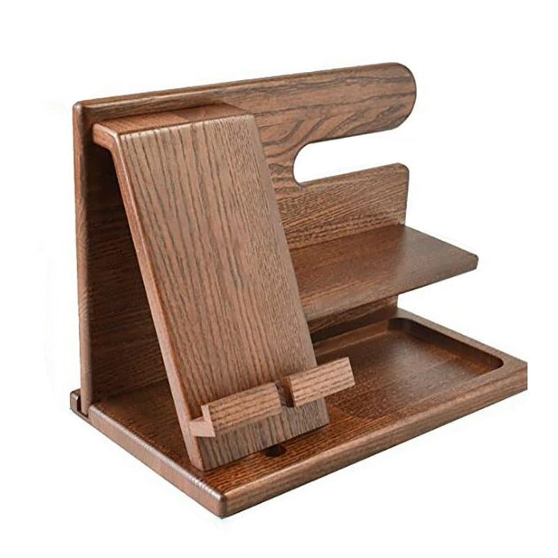 WoodDock – Stylish Wooden Desk Organiser