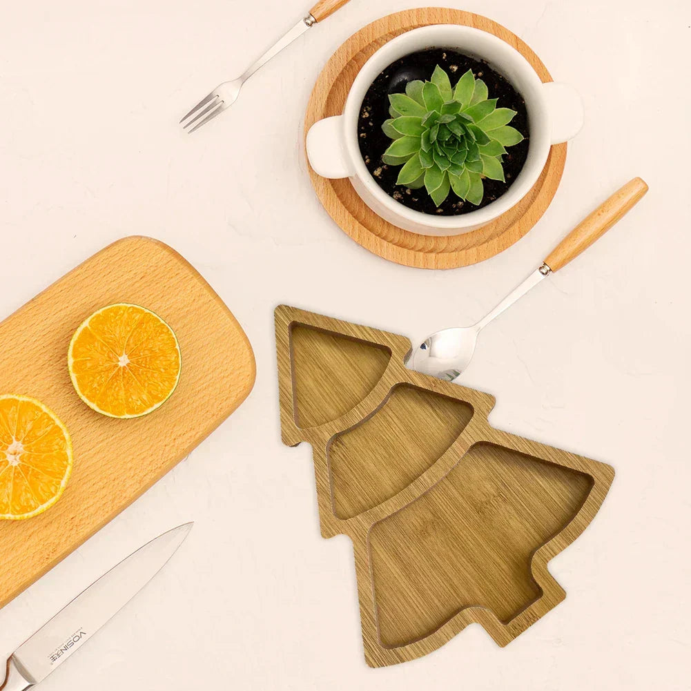 FestiveTree Board - Wooden Christmas Tree Serving Board