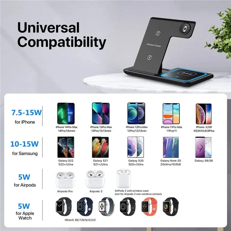 Sameza - 3-in-1 Wireless Charging Station