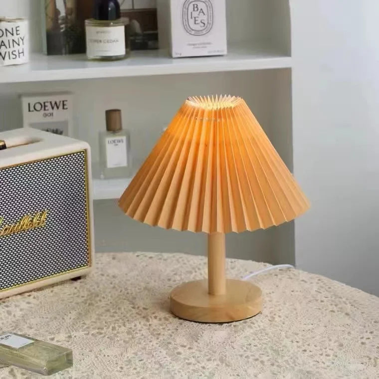 Foldable Pleat Table Lamp - DIY Warm LED Accent Light