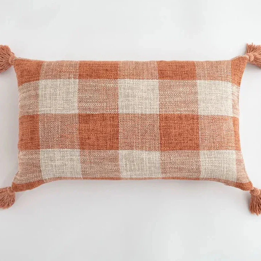 Elegance Loft Cushion Cover - Fringe Trim Accent