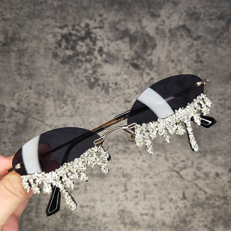 Cry Me a Glitter - Festival Sunglasses