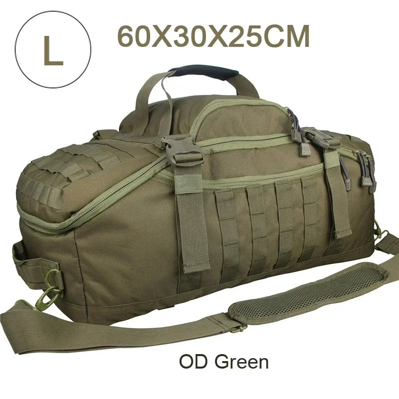 TrailTrek - Tactical Travel Backpack and Duffel Bag